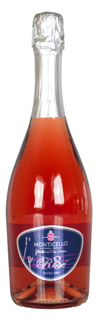 Rosé B8 - Vin mousseux rosé extra-sec - Vin Monticello - Due Carrare - Perte Euganei - Padoue Vénétie