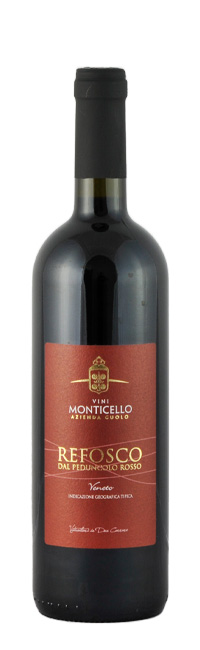 Refosco - Monticello Wein - Due Carrare - Loss Euganei - Padua Venetien